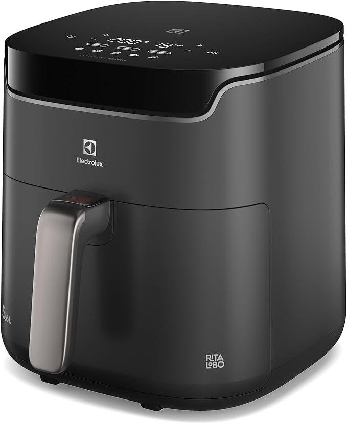 Air Fryer Digital Electrolux Experience EAF45, 5,6L, Cinza, 1400W, 127V, com Desligamento Automático e Temporizador