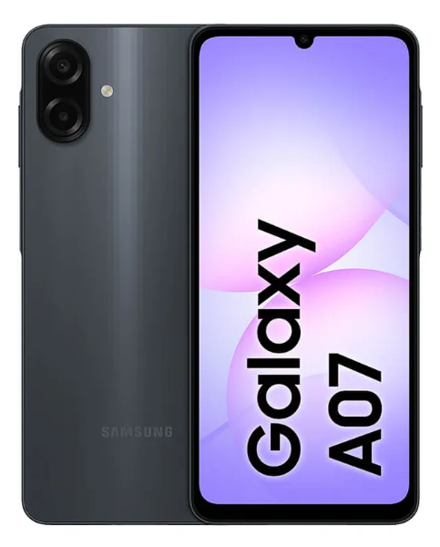 Celular Samsung Galaxy A07 128gb, 4gb, Câmera 50mp, Tela 6.7 , Proteção Ip54, Processador 6nm - Preto